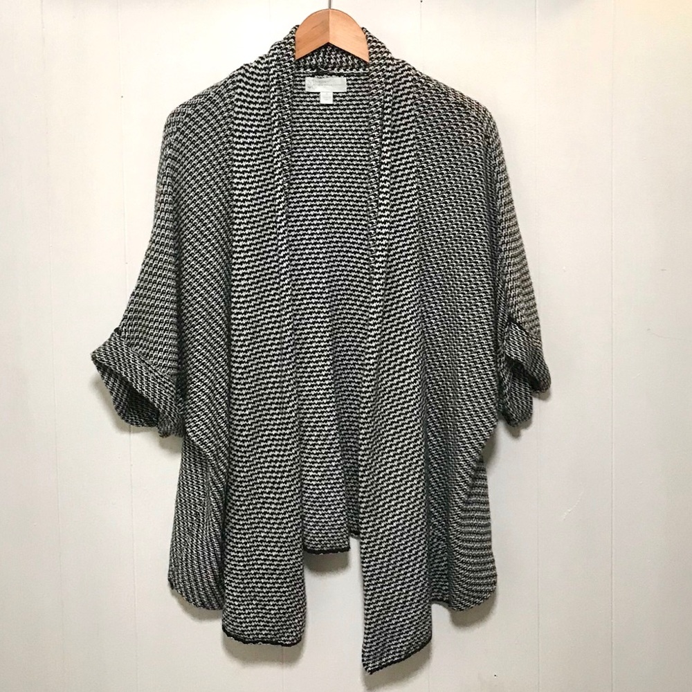 New York & Company Black and White Cardigan
